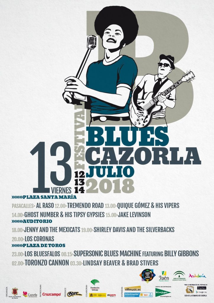 Viernes 13 Julio. Cartel Blues Cazorla 2018