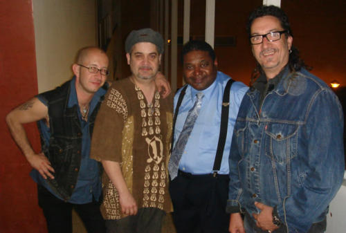 Chico Moya, Carlos Turbina, Pee Wee Ellis y Manuel Slim Gómez